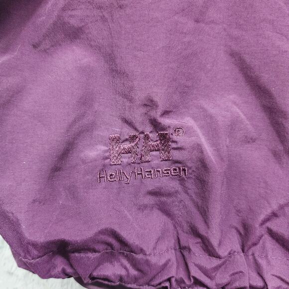 Vintage Helly Hansen Jacket Mens M Purple 1/2 Zip Pullover Windbreaker Vented - Picture 2 of 12